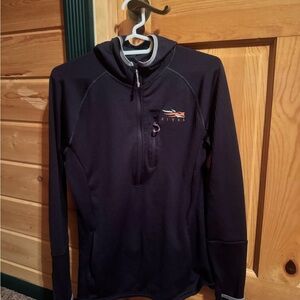 Sitka Women's Black Hoodie Sweatshirt